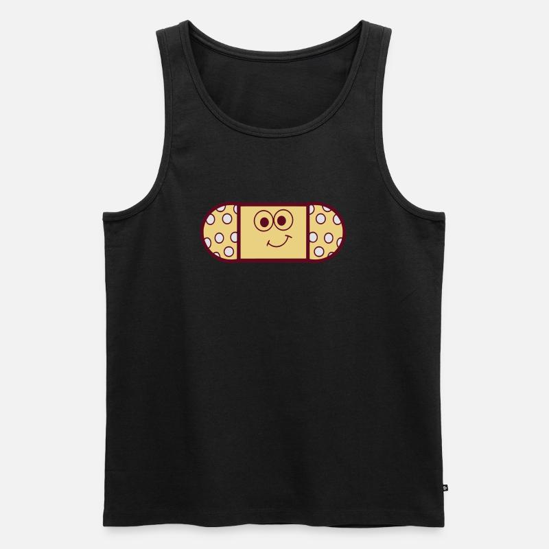 Pflaster - Männer Premium Bio Tank Top - Schwarz