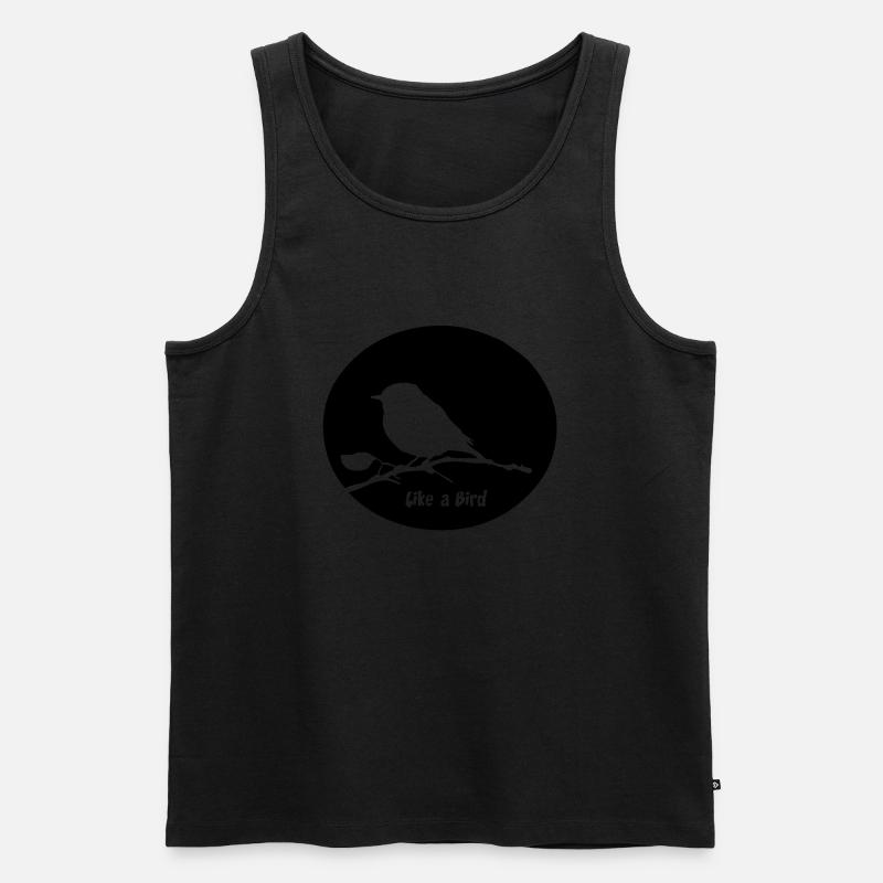 oiseau - Männer Premium Bio Tank Top - Schwarz