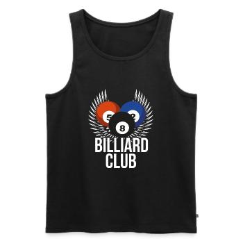 Billard - Männer Premium Bio Tank Top - Schwarz - Vorne - AI Model Male 178 light (178cm)