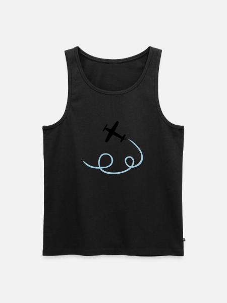Airplane - Men's Premium Organic Tank Top - black