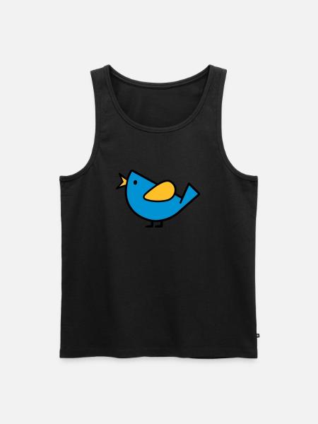Oiseau - Débardeur bio Premium Homme - noir
