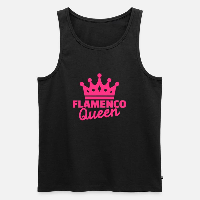 Flamenco - Männer Premium Bio Tank Top - Schwarz