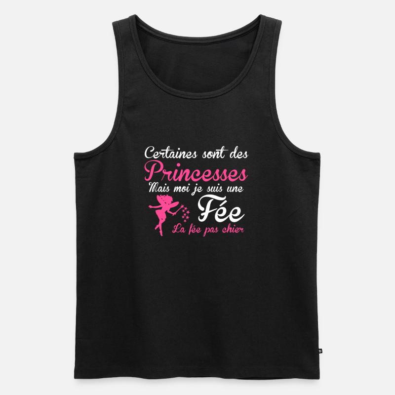 la fée pas chier - Männer Premium Bio Tank Top - Schwarz