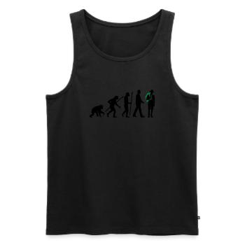 evolution_pfadfinder_2016_b_2c - Männer Premium Bio Tank Top - Schwarz - Vorne - Michal (187cm)