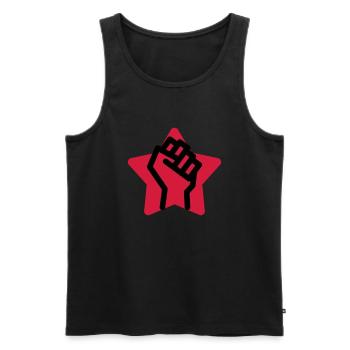 Arbeiter / Fabrik / Arbeit / Job - Männer Premium Bio Tank Top - Schwarz - Vorne - AI Model Male 178 light (178cm)