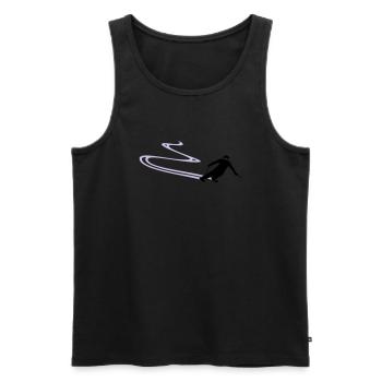 Sport - Skifahrer - Männer Premium Bio Tank Top - Schwarz - Vorne - Michal (187cm)