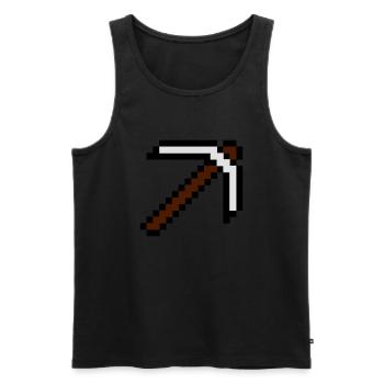 pixel game design de jeu ordinateur Doublez gamer - Débardeur bio Premium Homme - noir - Devant - AI Model Male 178 light (178cm)