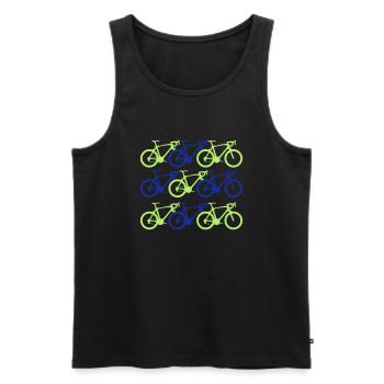 cyclisme - Débardeur bio Premium Homme - noir - Devant - Michal (187cm)