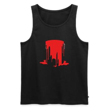 Open Paint Bucket - Men's Premium Organic Tank Top - black - Front - AI Model Male 178 light (178cm)