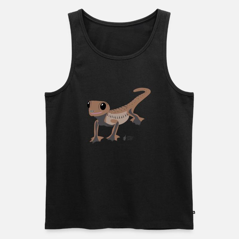 Gecko - Männer Premium Bio Tank Top - Schwarz