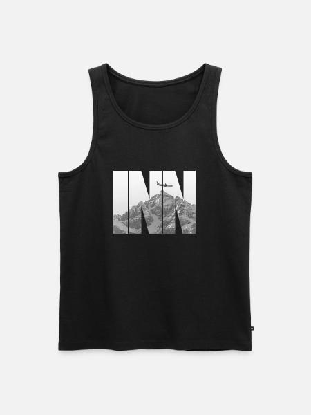 INN Airport - Men's Premium Organic Tank Top - black