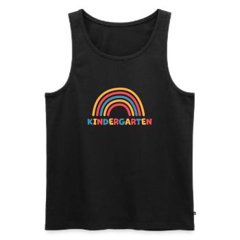 Kindergarten - Männer Premium Bio Tank Top - Schwarz - Vorne - Michal (187cm)