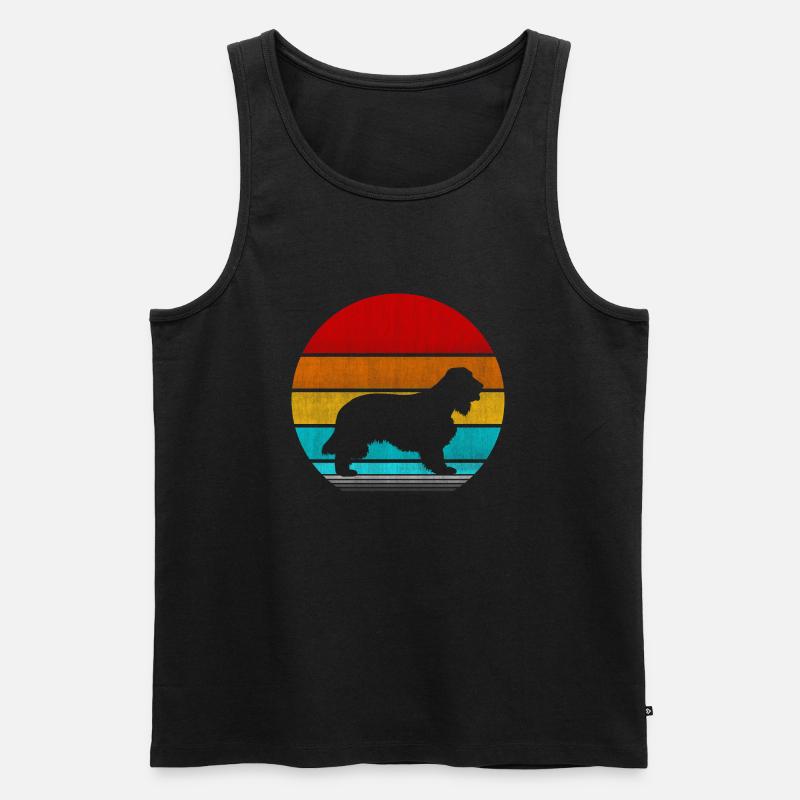 Cocker Spaniel - Männer Premium Bio Tank Top - Schwarz