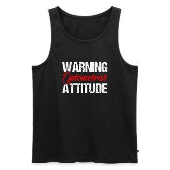 Augenarzt Optometrie Augenoptiker Optiker - Männer Premium Bio Tank Top - Schwarz - Vorne - AI Model Male 178 light (178cm)