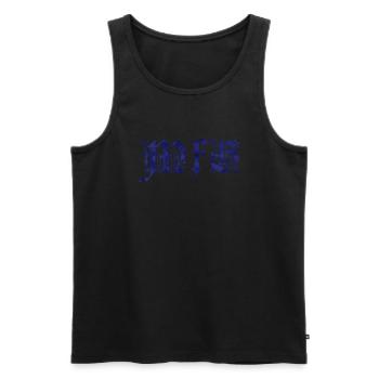Mit freundlichen Grüßen - Männer Premium Bio Tank Top - Schwarz - Vorne - Michal (187cm)