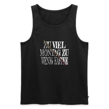 morgen arabica kaffeekanne geschenk lieben - Männer Premium Bio Tank Top - Schwarz - Vorne - AI Model Male 178 light (178cm)