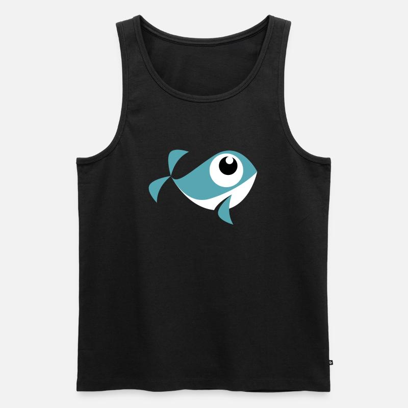 comic Wal - Männer Premium Bio Tank Top - Schwarz