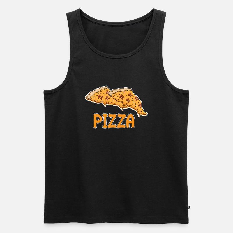 Math Pizza Pi - Männer Premium Bio Tank Top - Schwarz