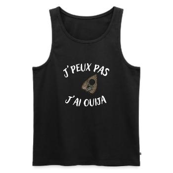 ouija Ghost Hunt Cadeau paranormal - Débardeur bio Premium Homme - noir - Devant - AI Model Male 178 light (178cm)