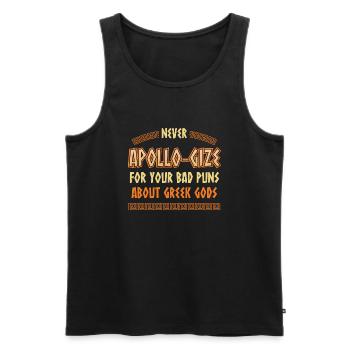 Antike Griechisches Mythologie und Griechischer - Männer Premium Bio Tank Top - Schwarz - Vorne - AI Model Male 178 light (178cm)