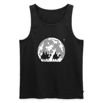 Full Moon and the Three Kings - Christmas - Men's Premium Organic Tank Top - black - Front - AI Model Male 178 light (178cm)