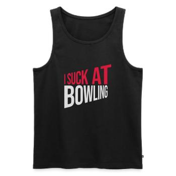 Je suis nul au bowling - Débardeur bio Premium Homme - noir - Devant - AI Model Male 178 light (178cm)