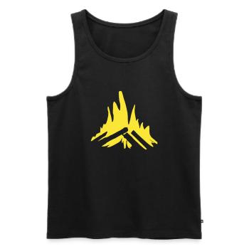 Feu de camp Camping Nature Vecteur de feu de forêt 4 - Débardeur bio Premium Homme - noir - Devant - Michal (187cm)