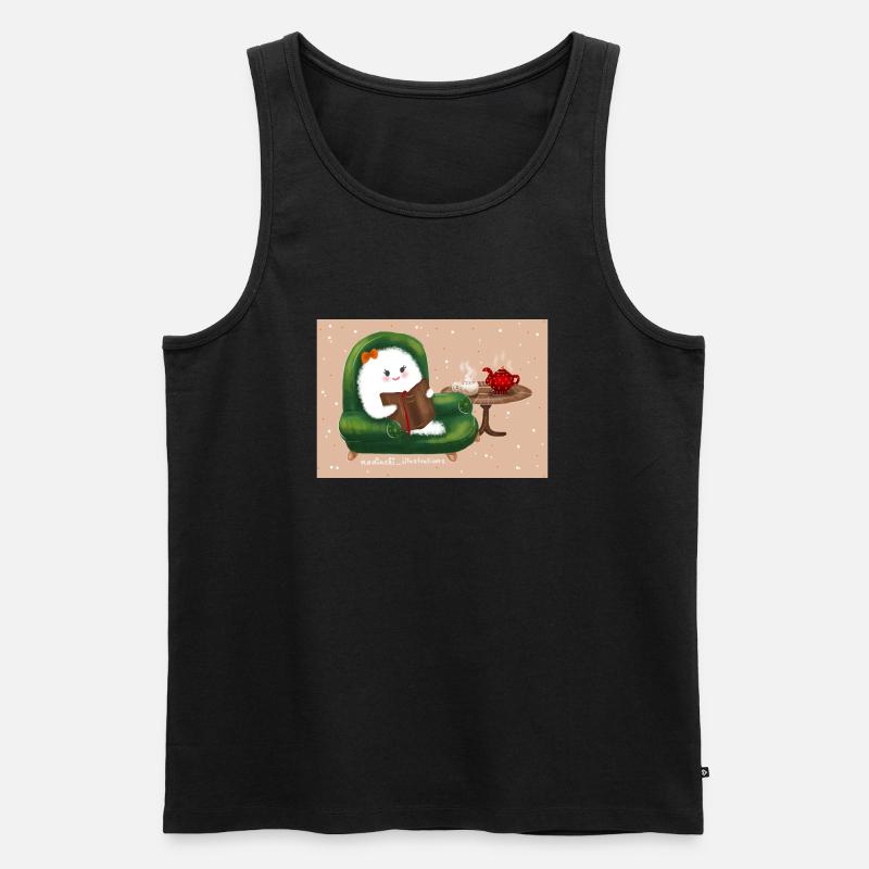 Geist chillen - Männer Premium Bio Tank Top - Schwarz