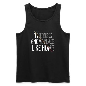 Citation de chambre Noël Humour Heureux - Débardeur bio Premium Homme - noir - Devant - Michal (187cm)
