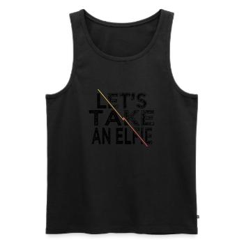 Geek Cute Beach Cool Bedroom Computer Gift Idea - Men's Premium Organic Tank Top - black - Front - Michal (187cm)