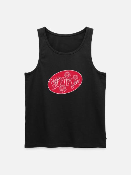 happy new year quote - Men's Premium Organic Tank Top - black