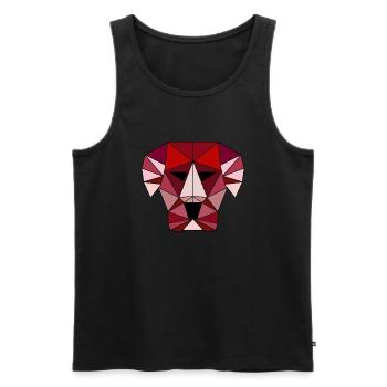 roter Hund - Männer Premium Bio Tank Top - Schwarz - Vorne - Michal (187cm)