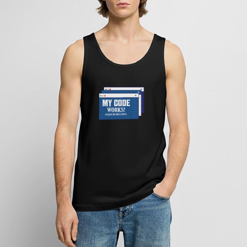 My Code Works! I Have No Idea Why Coding Software Männer Premium Bio Tank Top