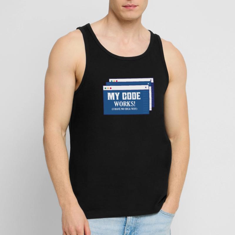 My Code Works! I Have No Idea Why Coding Software Männer Premium Bio Tank Top