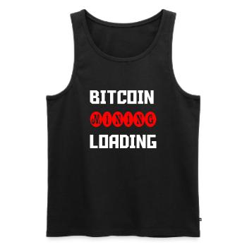 Bitcoin Trading Crypto Stocks - Débardeur bio Premium Homme - noir - Devant - Michal (187cm)