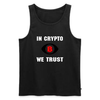 Bitcoin Trading Crypto Stocks - Débardeur bio Premium Homme - noir - Devant - Michal (187cm)