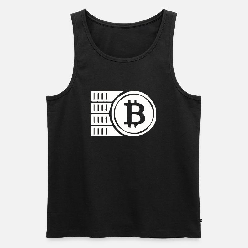 Bitcoin-Token - Männer Premium Bio Tank Top - Schwarz