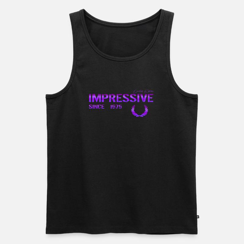 Impressive since 1975 - Männer Premium Bio Tank Top - Schwarz