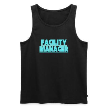 Facility Manager Haustechniker Hausmeister - Männer Premium Bio Tank Top - Schwarz - Vorne - AI Model Male 178 light (178cm)