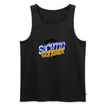 lustig witzig humor windhund hunderasse hund - Männer Premium Bio Tank Top - Schwarz - Vorne - Michal (187cm)