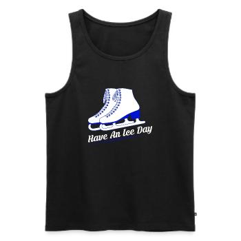 Have An Ice Day Skating Skater - Men's Premium Organic Tank Top - black - Front - AI Model Male 178 light (178cm)