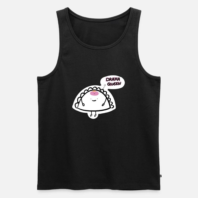 Dumpling Drama Queen Dumpling - Débardeur bio Premium Homme - noir