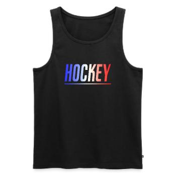 HOCKEY HOCKEYSPIELER GESCHENK SPORT FRANKREICH - Männer Premium Bio Tank Top - Schwarz - Vorne - AI Model Male 178 light (178cm)