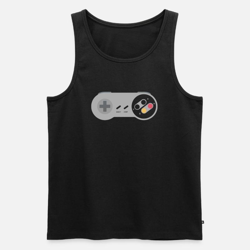 Controller - Männer Premium Bio Tank Top - Schwarz