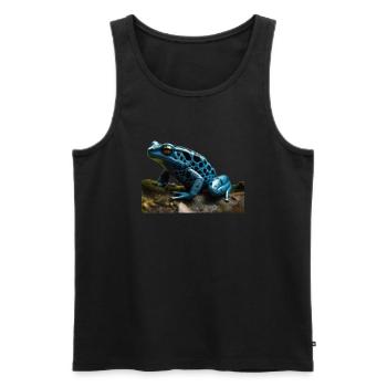 Les grenouilles à fléchettes empoisonnées sont des animaux fascinants - Débardeur bio Premium Homme - noir - Devant - AI Model Male 178 light (178cm)