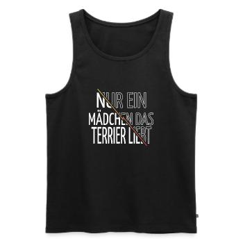 doggie pudel lieblingshund zitat bullterrier - Männer Premium Bio Tank Top - Schwarz - Vorne - Michal (187cm)