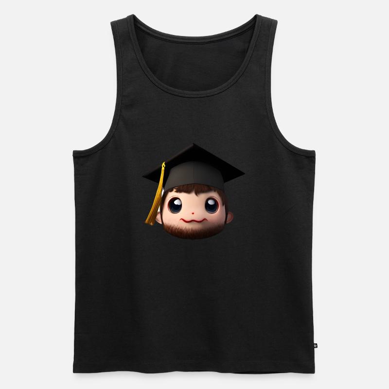 Bachelor Studium Absolvent Schulabschluss - Männer Premium Bio Tank Top - Schwarz