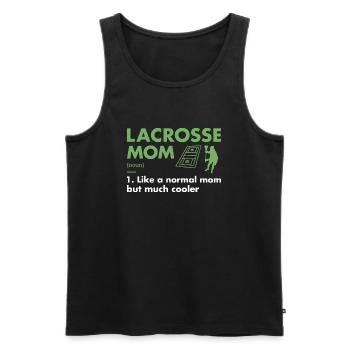 Sport Mom Definition Lacrosse - Men's Premium Organic Tank Top - black - Front - Michal (187cm)