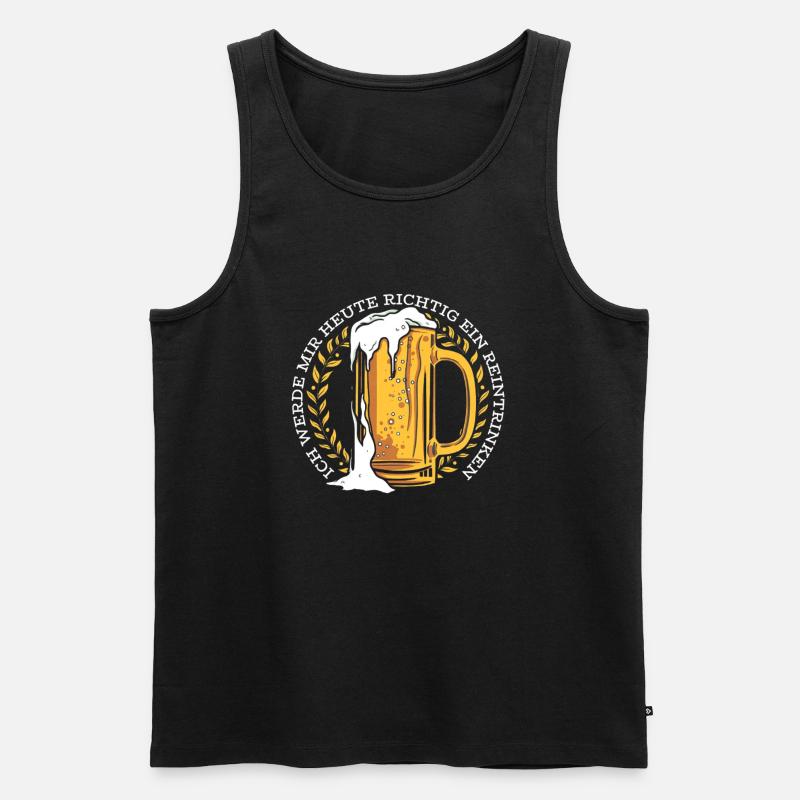 DRINK IT RIGHT - Men's Premium Organic Tank Top - black
