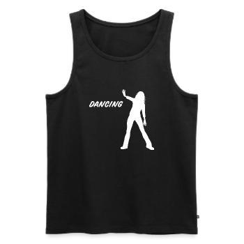 Dancing Dance Music - Männer Premium Bio Tank Top - Schwarz - Vorne - Michal (187cm)